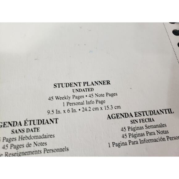 Vintage 1990s Looney Tunes Planner Notebook Pad Taz 1996 School Work Schedule - Picture 7 of 8